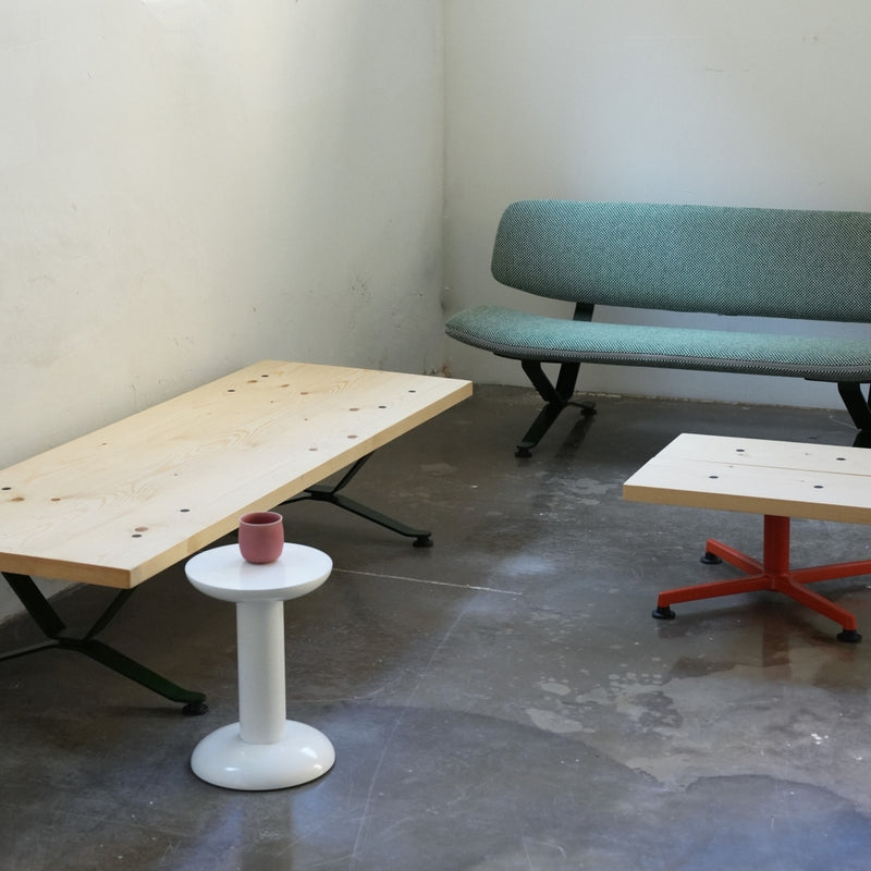 raawii Arba Bench Bench Dark green frame / wood top