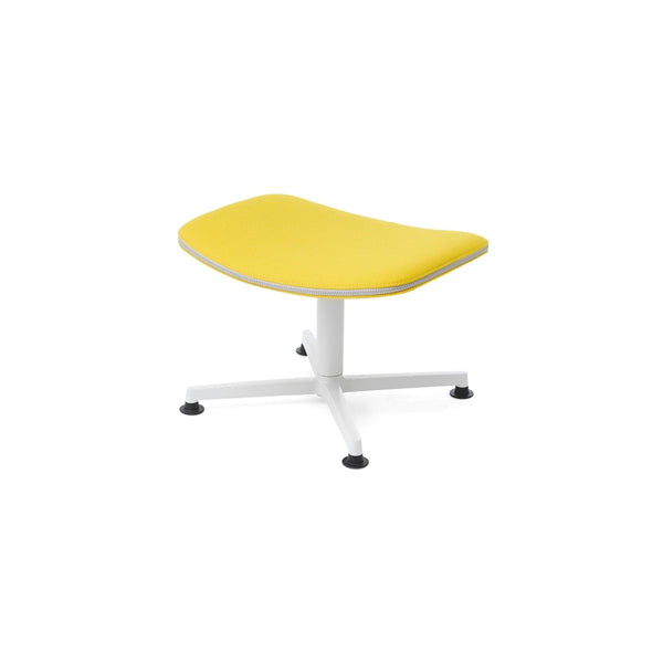 raawii Arba Ottoman Ottoman Light grey base / Kvadrat Vidar 0443 yellow fabric
