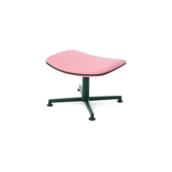 raawii Arba Ottoman Ottoman Dark green base / Kvadrat Vidar 0622 pink fabric