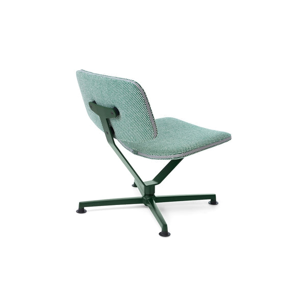 raawii Erwan Bouroullec - Arba Lounge chair - Upholstered Kvadrat Sisu Lounge chair Dark green base / Kvadrat Sisu 0805 green fabric