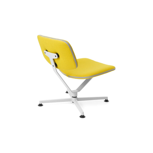 raawii Erwan Bouroullec - Arba Lounge chair - Upholstered Kvadrat Vidar Lounge chair Light grey base / Kvadrat Vidar 0443 yellow fabric