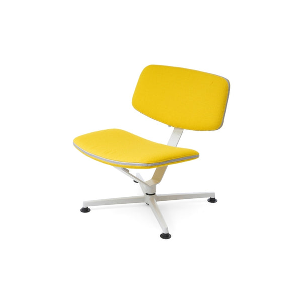 raawii Erwan Bouroullec - Arba Lounge chair - Upholstered Kvadrat Vidar Lounge chair Light grey base / Kvadrat Vidar 0443 yellow fabric