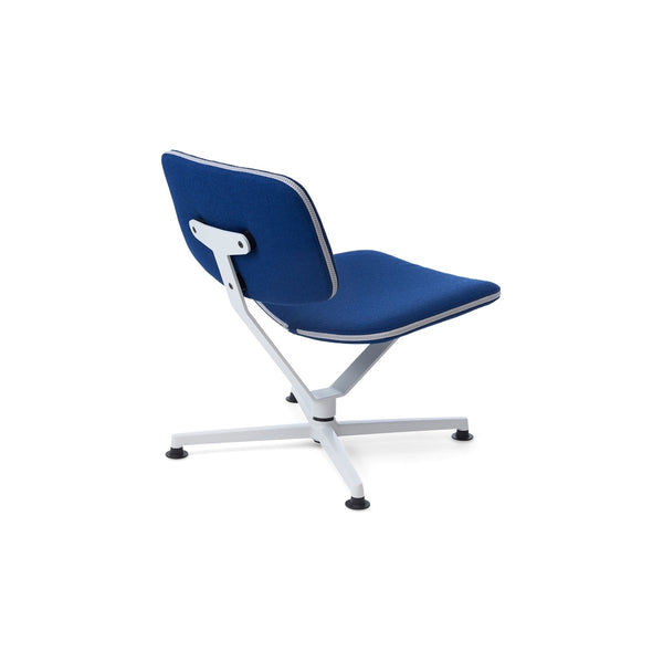 raawii Erwan Bouroullec - Arba Lounge chair - Upholstered Kvadrat Vidar Lounge chair Light grey base / Kvadrat Vidar 0772 blue fabric
