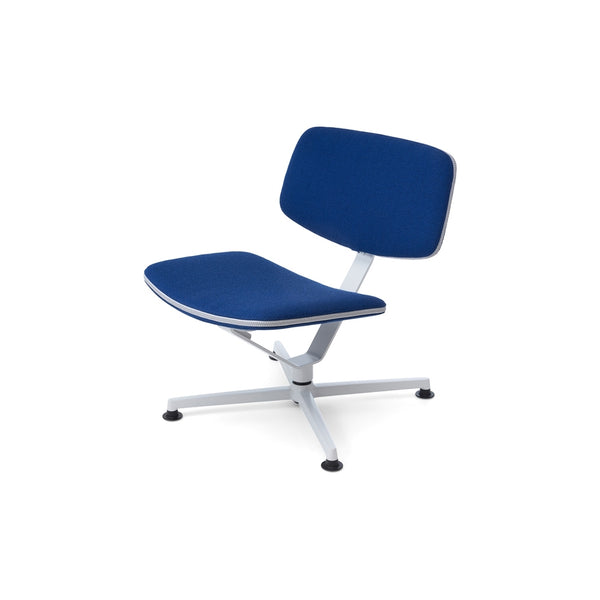 raawii Erwan Bouroullec - Arba Lounge chair - Upholstered Kvadrat Vidar Lounge chair Light grey base / Kvadrat Vidar 0772 blue fabric
