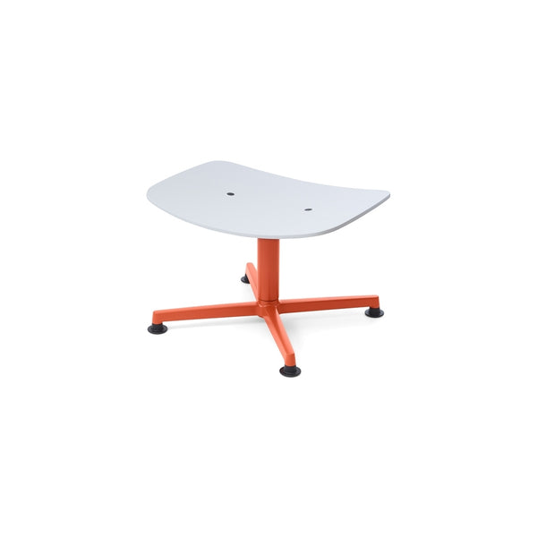 raawii Erwan Bouroullec - Arba Ottoman - Plywood Ottoman Orange base / light grey shell