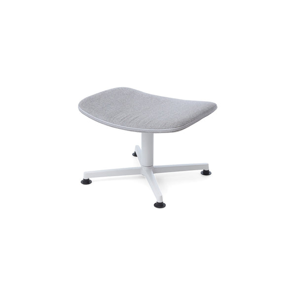 raawii Erwan Bouroullec - Arba Ottoman - Upholstered Kvadrat Re-wool Ottoman Light grey base / Kvadrat re-wool 0108 grey fabric