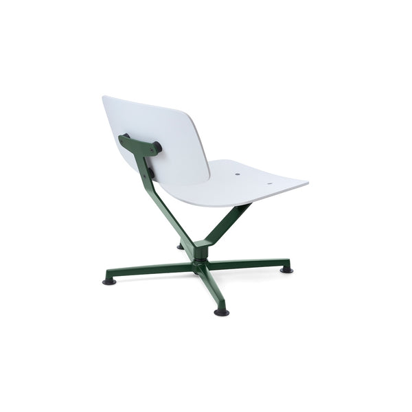 raawii Erwan Bouroullec - Arba lounge chair - Plywood Lounge chair Dark green base / light grey shell