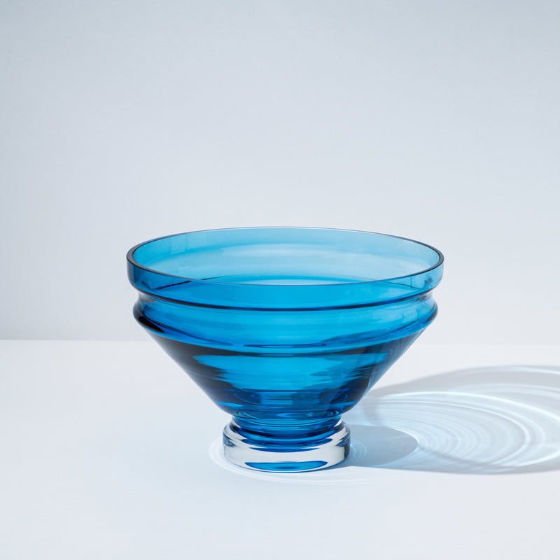 raawii Nicholai Wiig-Hansen - Relæ - glass bowl - large Bowl aquamarine blue