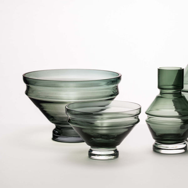 raawii Nicholai Wiig-Hansen - Relæ - glass bowl - large Bowl cool grey